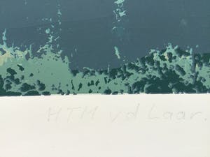 Martin T.J.M van de Laar - landschappelijk tweeluik | zeefdruk - ingelijst kopen? Bied vanaf 39!