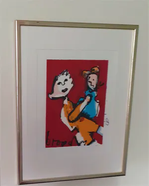 Herman Brood - Moeder en Kind (ingelijst) kopen? Bied vanaf 395!