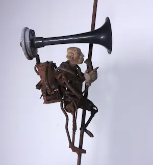 Jan Verschueren - Groot sculptuur gemaakt van ijzer, To the next level kopen? Bied vanaf 700!