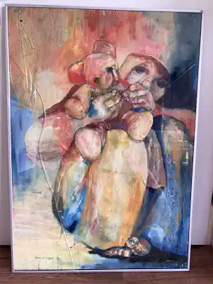 Annica Koot - Acryl op papier z.t. (GROOT) verkauft für € 80!