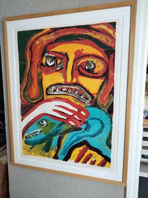 Bengt Lindstrom - femme et chien verkocht voor € 295!