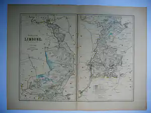 Jacob Kuyper - Kaart Hertogdom Limburg 1866 verkauft für € 75!