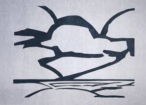 Paul Overhaus - Houtsnede op Japans papier, Lucht I kopen? Bied vanaf 1!