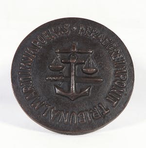 Cor van Kralingen - Bronzen penning van den Raad voor de Scheepvaart kopen? Bied vanaf 1!