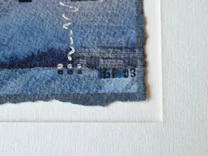 Bart Filet - in 2003 gemaakte gemengde techniek (aquarel, inkt, zilververf) abstract - gesign kopen? Bied vanaf 30!