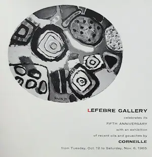 Corneille - Exhibition of recent oils and gouaches (1965), publicatie met originele litho kopen? Bied vanaf 1!
