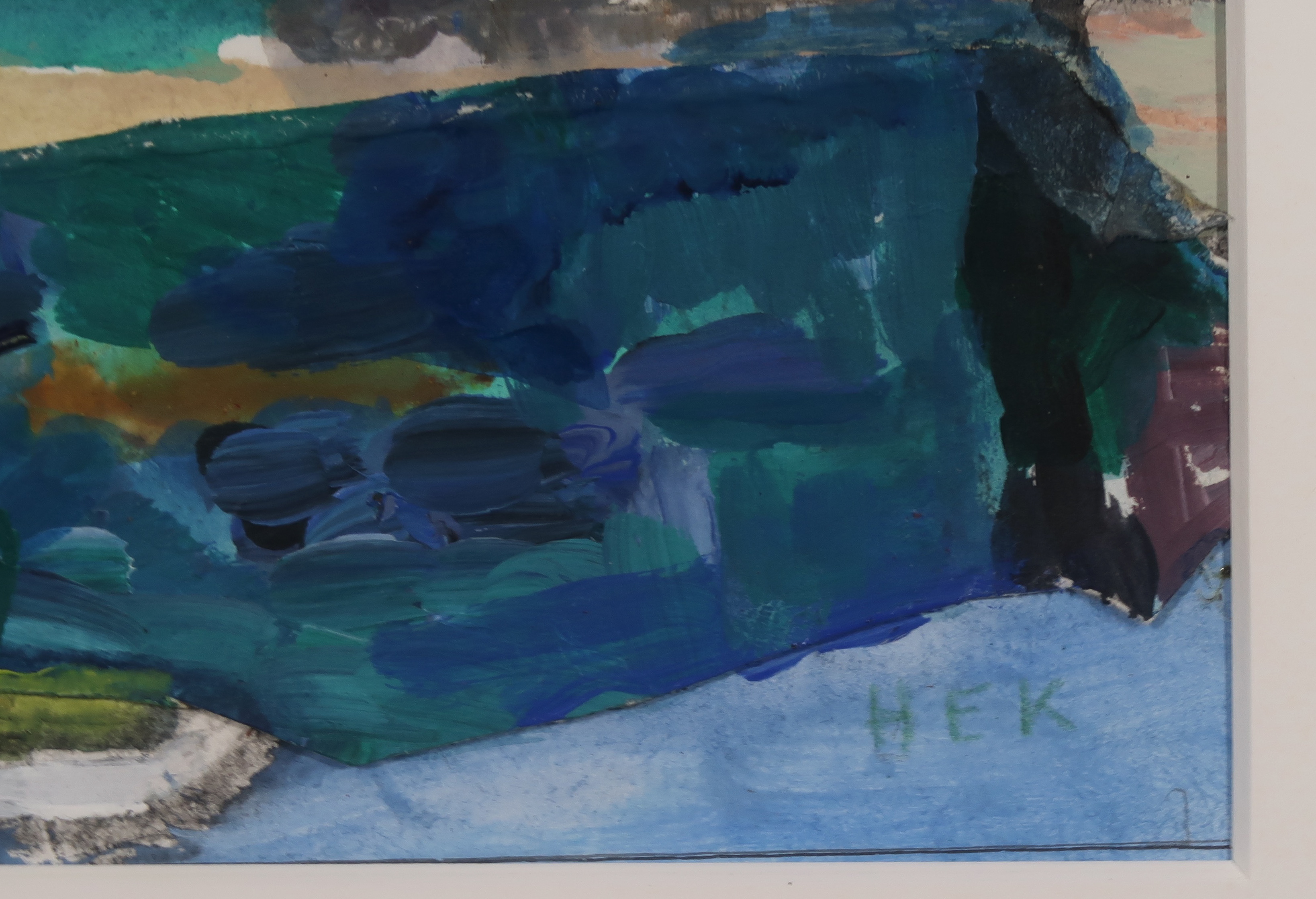 Hans Ebeling Koning - Gouache, olieverf en collage, Nieuwe vaas - Ingelijst kopen? Bied vanaf 100!