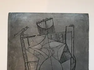 Theo Beerendonk - Originele etsplaat met cubistische vrouw - jaren '60 kopen? Bied vanaf 150!