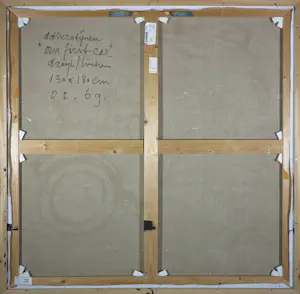 Ad Verstijnen - Acryl, Our first car - Ingelijst kopen? Bied vanaf 200!