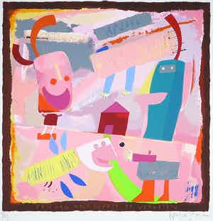 Wouter Stips - Zeefdruk, Een dag om nooit… verkocht voor € 35!