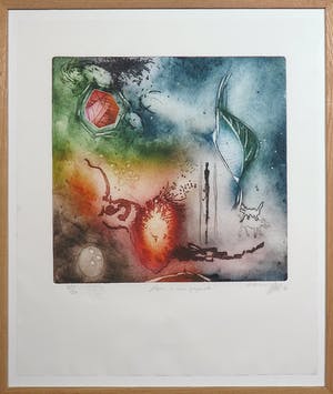 Ad Arma - Ets, Tijd is een gesprek - Ingelijst kopen? Bied vanaf 50!