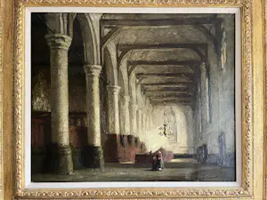 Jacques Snoeck - Moeder en dochter in kerkinterieur kopen? Bied vanaf 225!