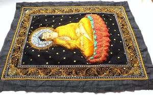 Curiosa - Tibetaanse Thangka met een kleurrijke Buddha van zijde kopen? Bied vanaf 1!