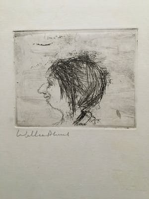 Dirkje Kuik - Ets, portret kopen? Bied vanaf 20!