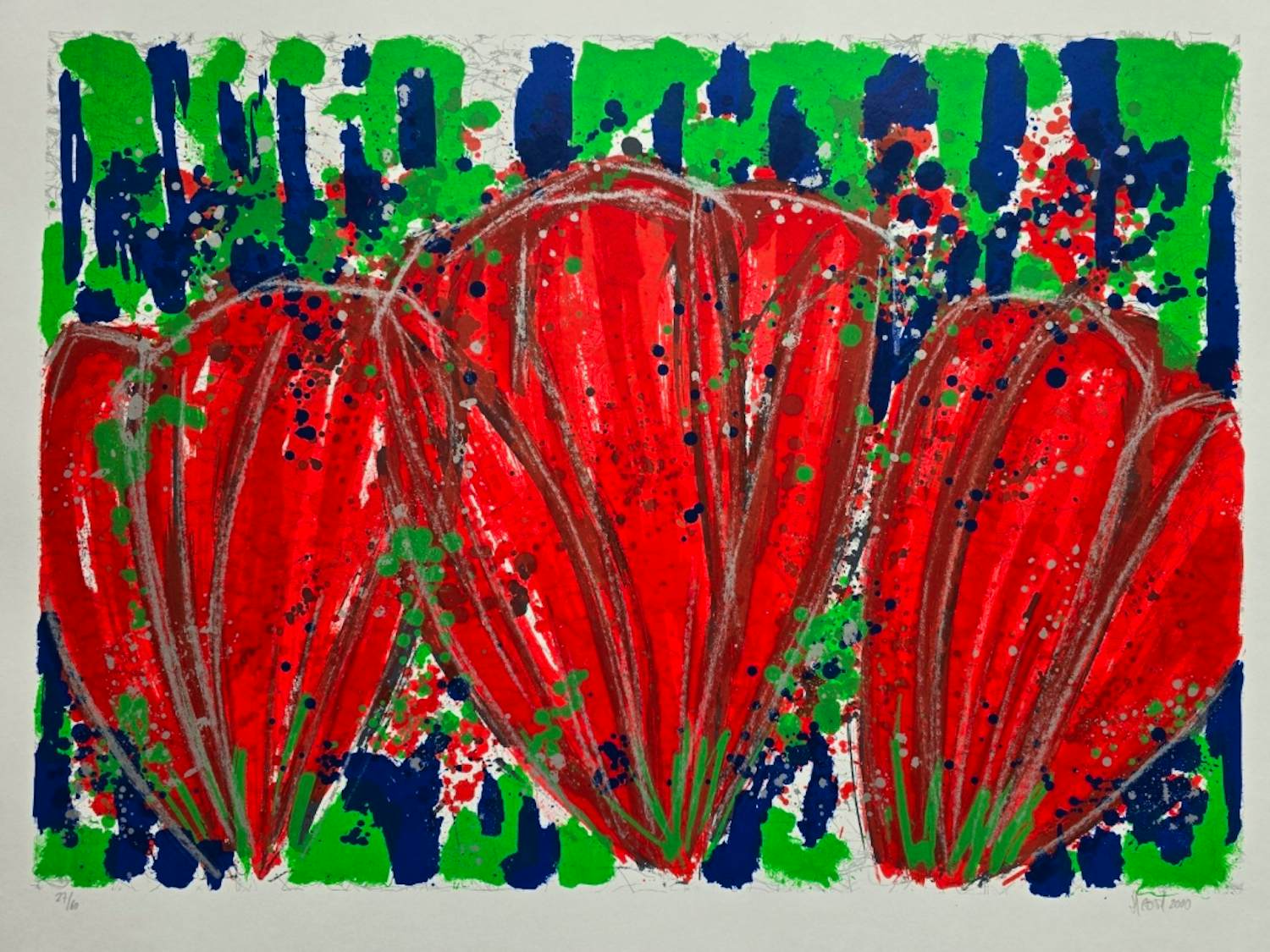 Ad van Hassel - Krokussen - 2000 - 60 ex.- groot kopen? Bied vanaf 60!