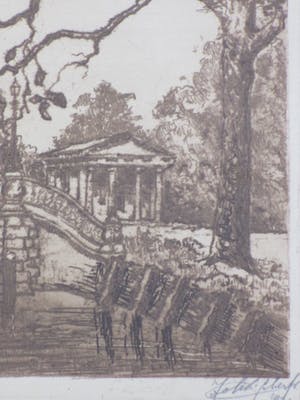 Johan D. Scherft - Boschbrug Den Haag - Ets kopen? Bied vanaf 1!