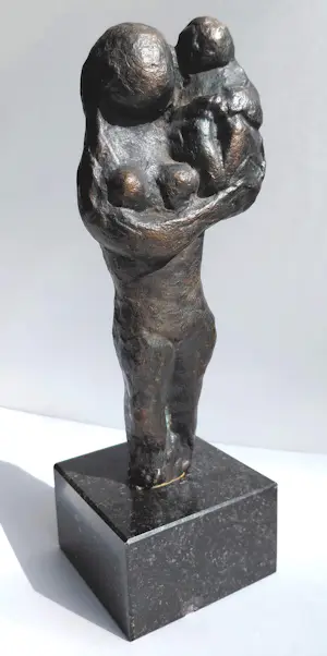 Gene Eggen - Moeder en kind, bronzen beeld kaufen? Bieten Sie von 475!
