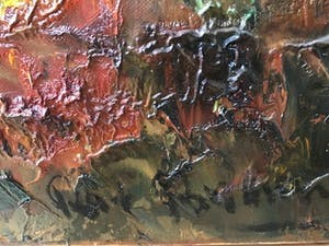 Peter Brouwer - Padestoelen in het bos olieverf op canvas kopen? Bied vanaf 75!