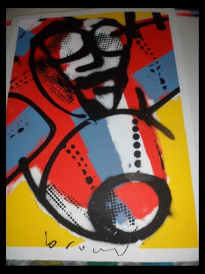 Herman Brood - Zeefdruk: Vliegtuig 4 kopen? Bied vanaf 175!