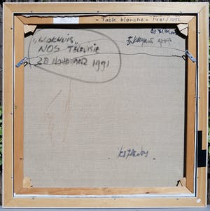 Fon Klement - Table blanche, olieverf op doek (netjes ingelijst) kopen? Bied vanaf 995!