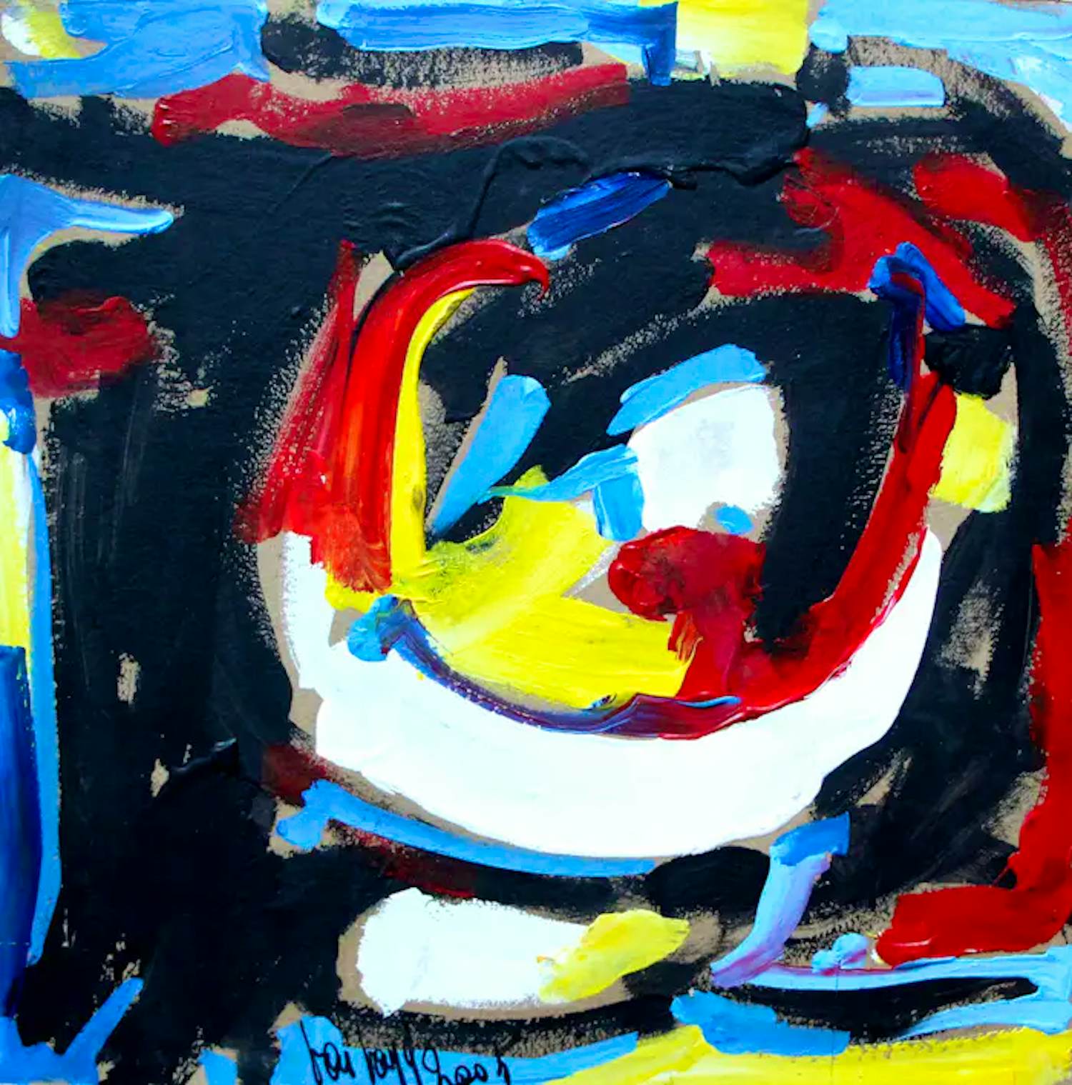 Gilbert Baibay - Acryl op board: abstract - 2005 kopen? Bied vanaf 149!