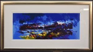 Mattie Schilders - Wieg aan zee - Ingelijst - Groot kopen? Bied vanaf 1!