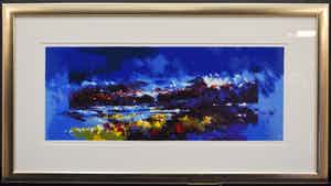 Mattie Schilders - Wieg aan zee - Ingelijst - Groot verkocht voor € 1!