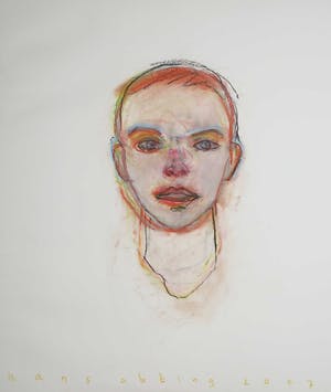 Hans Abbing - Tekening in pastelkrijt, Zonder titel kopen? Bied vanaf 1!