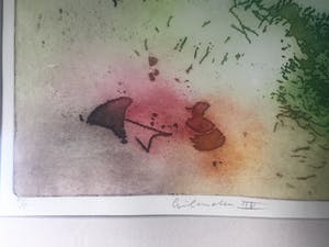 Ad Arma - "Eilanden 3" - Ets, Ingelijst, Oplage van slechts 5 stuks kopen? Bied vanaf 85!