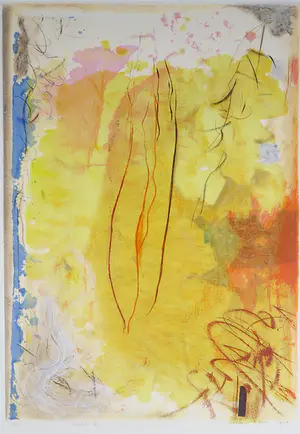 Peter Schenk - Zeefdruk, Compositie II - Ingelijst (Zeer groot) kopen? Bied vanaf 60!