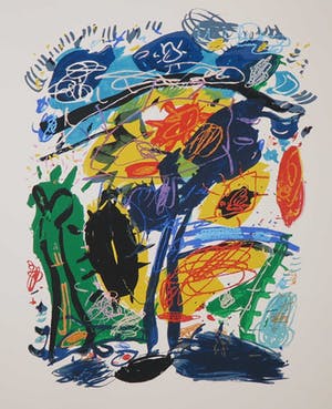 Kees Salentijn - Zeefdruk, Hommage aan Van Gogh IV kopen? Bied vanaf 50!