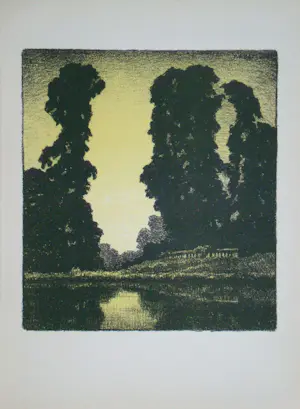 Pierre Abattucci - Parc Coin - 1931 - Originele lithografie - Gesigneerd kopen? Bied vanaf 100!