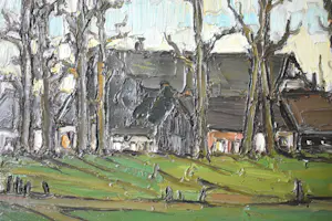 Klaas Koster - Dorpsgezicht met bomen kopen? Bied vanaf 30!