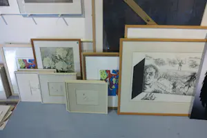 Gerard Schaperkotter - + anderen! Lot van ca. 40 kunstwerken in diverse technieken kopen? Bied vanaf 150!