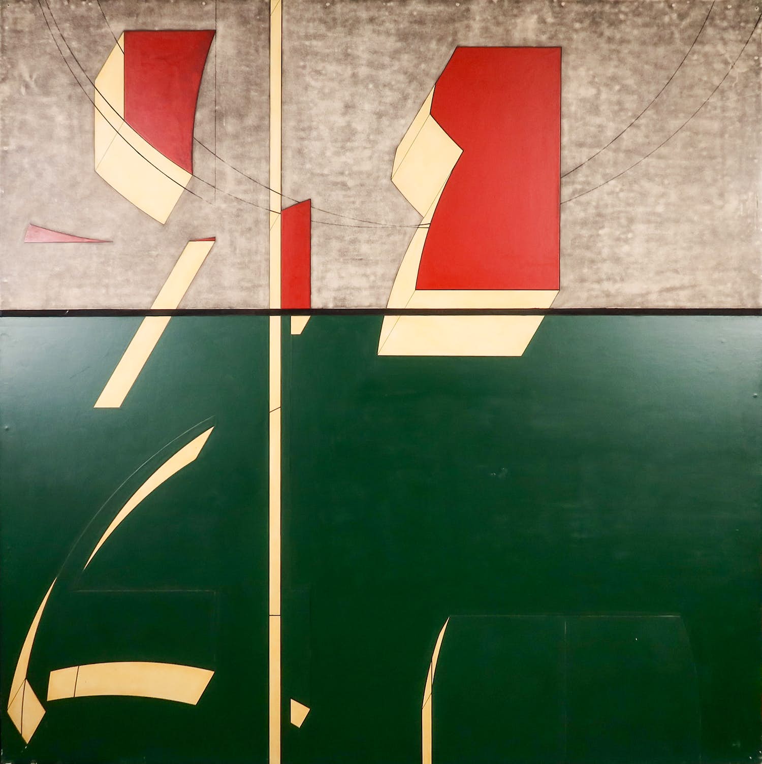 Jean van Wijk - Gemengde techniek op paneel, Volume (Zeer groot) kopen? Bied vanaf 1!