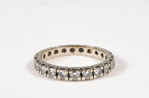 14K Goud - Witgouden alliancering bezet met 22 briljanten kopen? Bied vanaf 250!