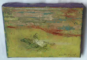 Lou ten Bosch - Olieverf op doek + inkt , Wer reitet so schnell – 2007 kopen? Bied vanaf 40!