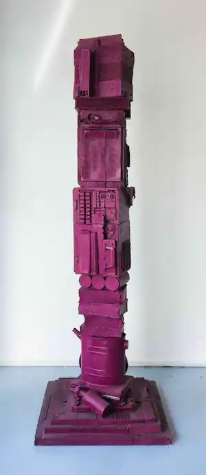 Jos Verwiel - Zeer groot beeld in gemengde techniek (assemblage), Babel IV verkauft für € 220!
