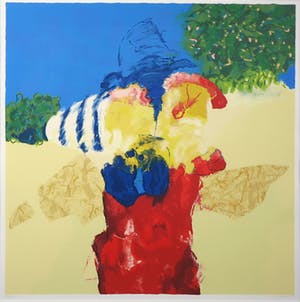 Henk van Vessem - Zeefdruk, Zonder titel - Ingelijst (Groot) kopen? Bied vanaf 40!