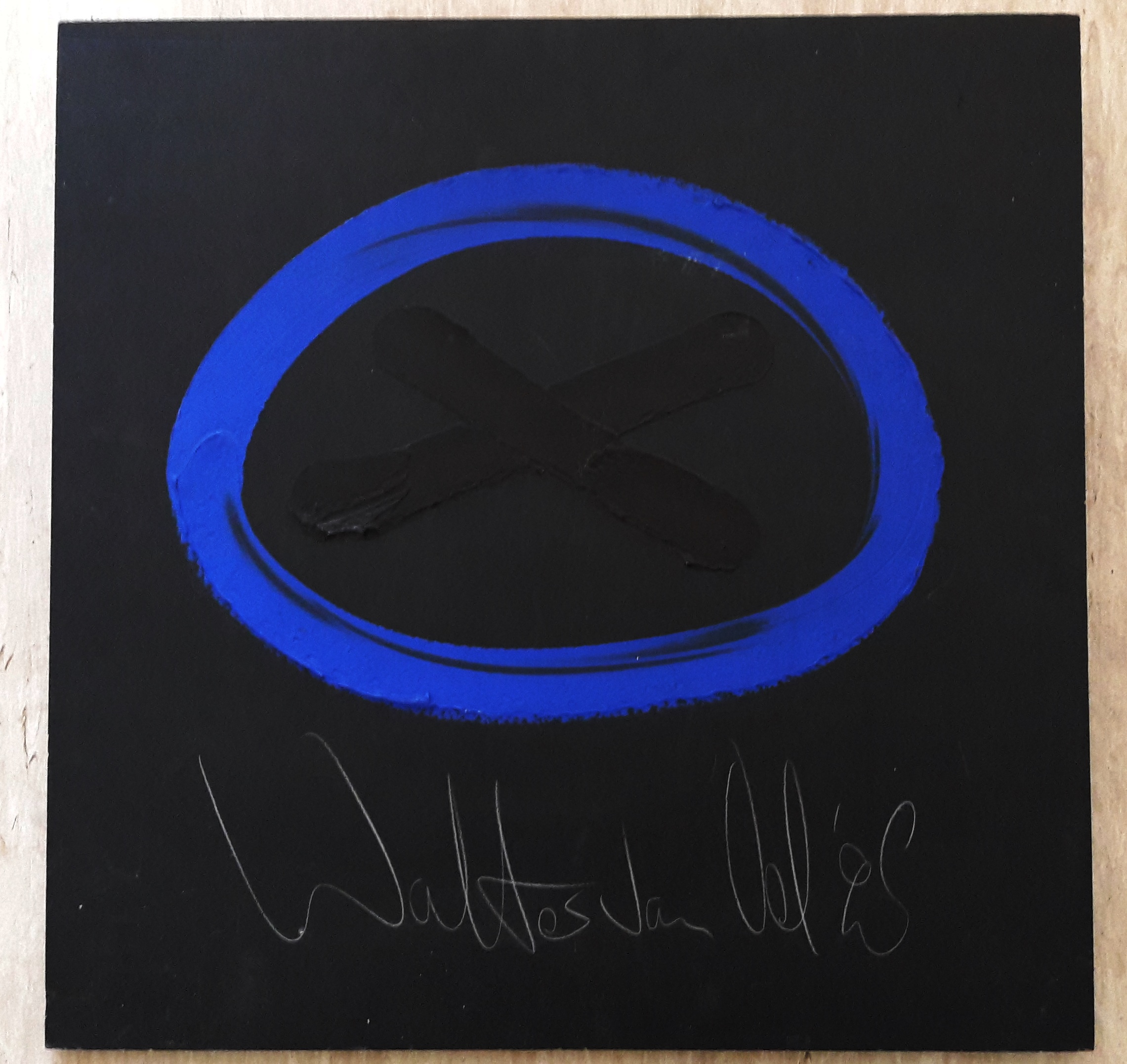 Walter van Oel - olieverf op board: abstract kopen? Bied vanaf 250!