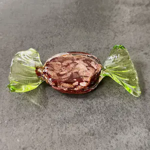 Seguso - Murano Goud & Aventurine Glas Snoepjes (8) - Bonbons - Sweets - Kunst - Venetië kopen? Bied vanaf 90!