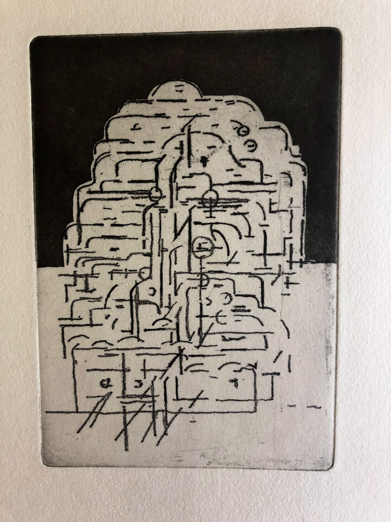 Eduardo Paolozzi - vernis mou ets uit ZET 9 verkocht voor € 80!