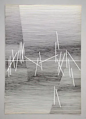 Michel Seuphor - Abstracte compositie - 1958 - Originele lijnets kopen? Bied vanaf 100!