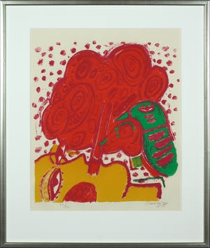 Corneille - Litho, Profil à l'oiseau - Ingelijst kopen? Bied vanaf 1!