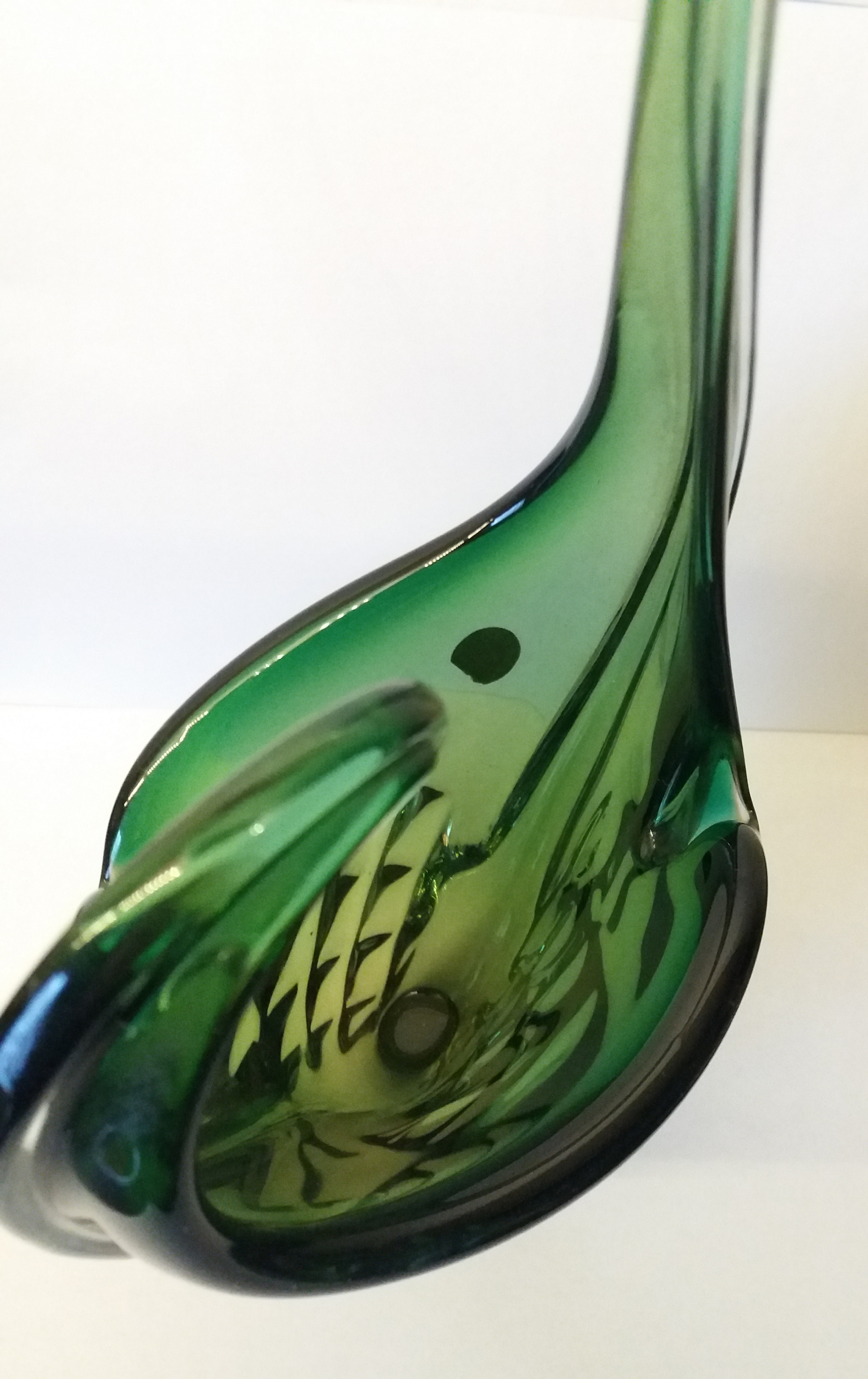 Niet of onleesbaar gesigneerd - Groene Murano Made in italie Glass kopen? Bied vanaf 1!