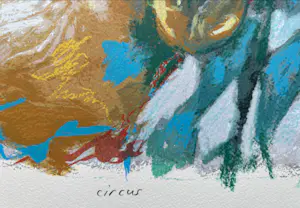 Annemarie de Groot - handgesigneerde zeefdruk | 'Circus' | 1993 kopen? Bied vanaf 1!