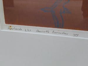 Henriette Boerendans - Houtsnede 9/25 25 September kopen? Bied vanaf 10!