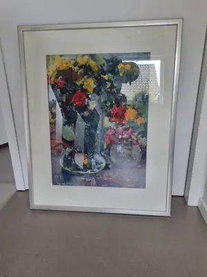 Kees Verwey - Een kleurrijk stilleven kopen? Bied vanaf 1500!