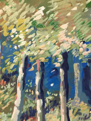 Joub Wiertz - lente in het bos (te Overijssel?) kopen? Bied vanaf 125!