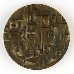 Jan Snoeck - Bronzen slagpenning: Ruimtevaart, 1964 verkocht voor € 55!